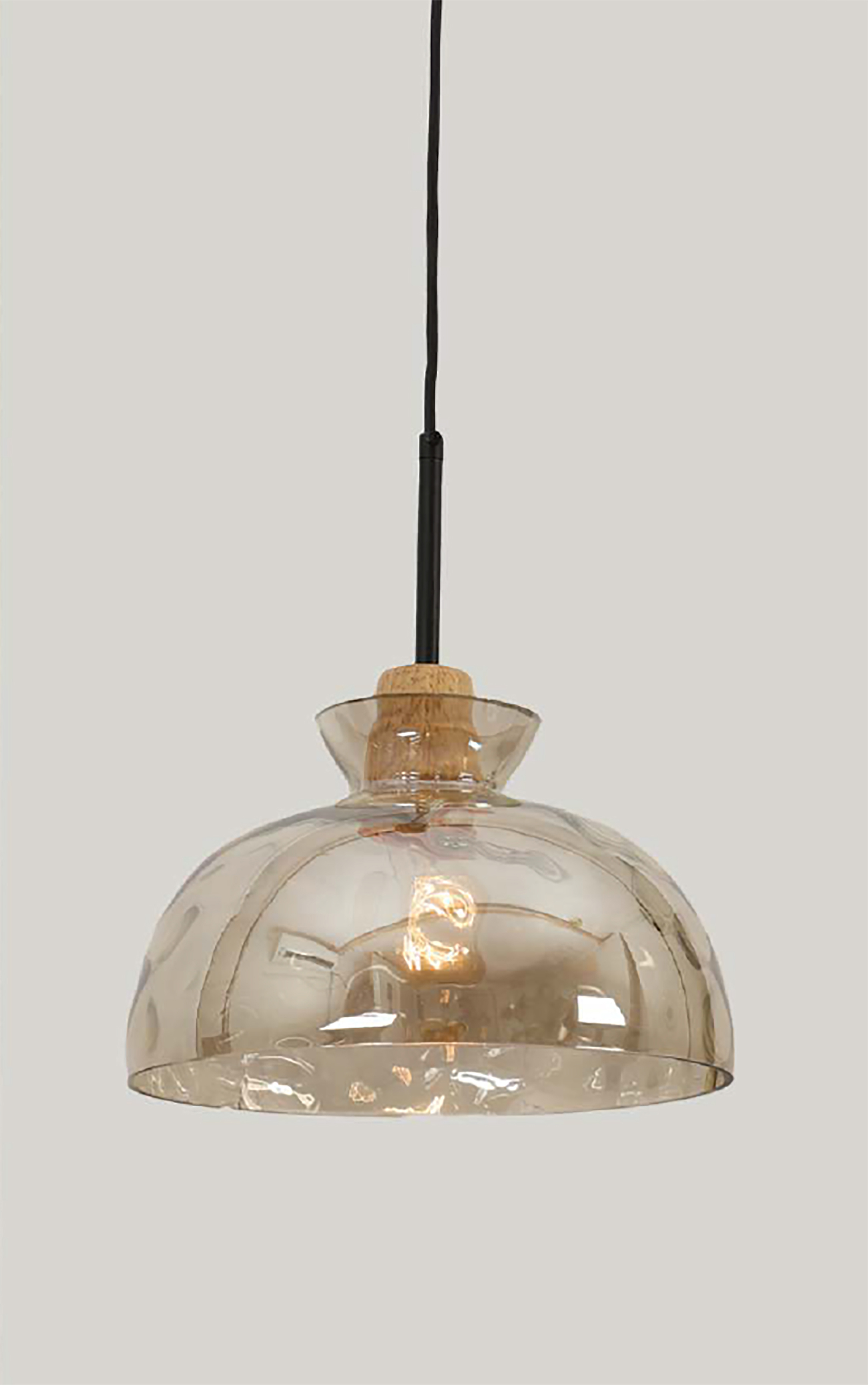 TINTED BOWL HANGING LIGHT